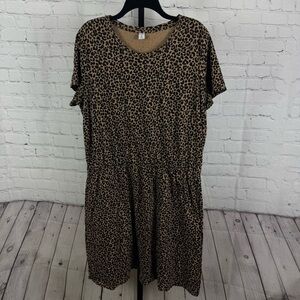 Old Navy Cheetah Print Dress Size XL Tall